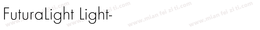 FuturaLight Light字体转换